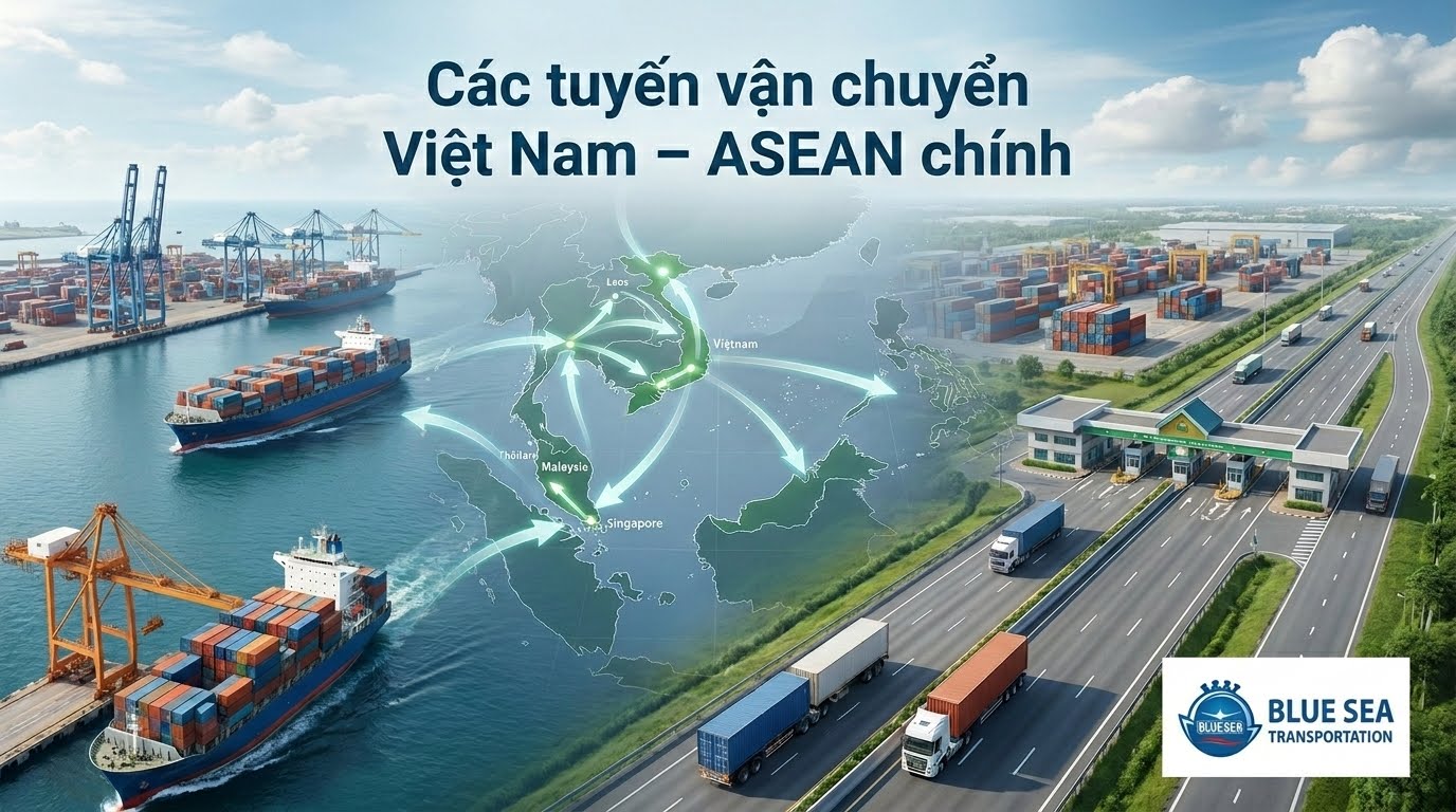 Các tuyến vận chuyển Việt Nam - ASEAN chính