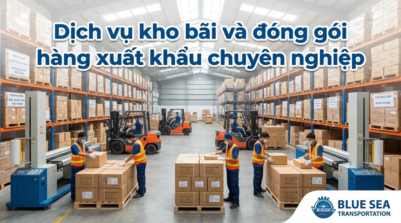 dịch vụ kho bãi đóng gói xuất khẩu