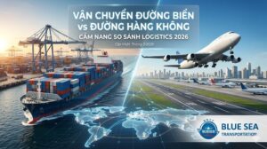 vận chuyển đường biển vs đường hàng không