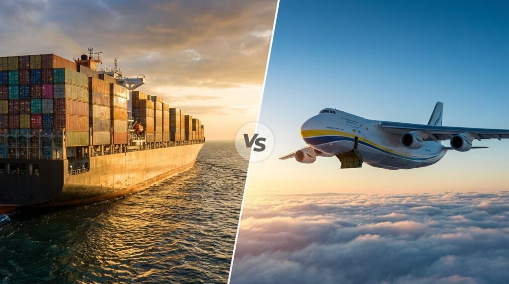 Vận Chuyển Đường Biển vs Đường Hàng Không