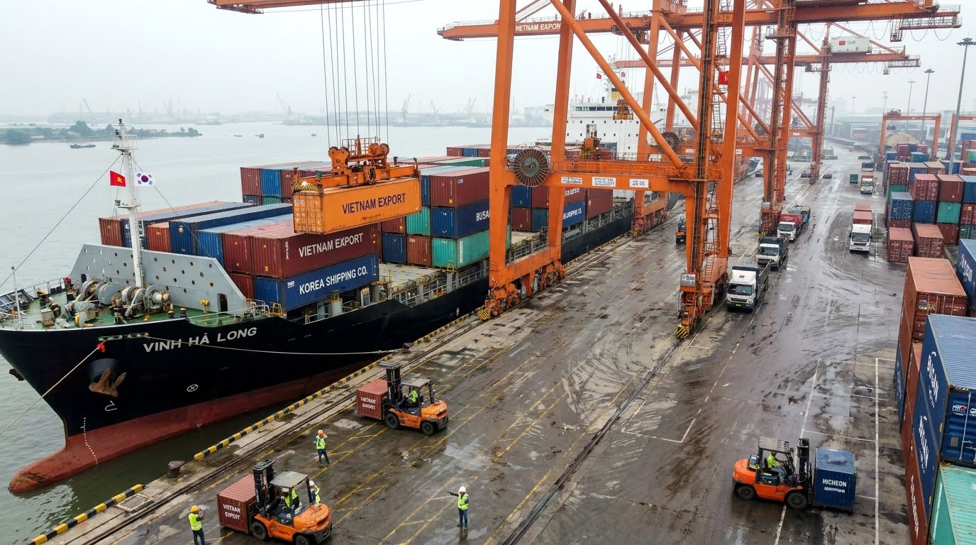 Vận chuyển hàng đi Hàn Quốc tại cảng biển quốc tế