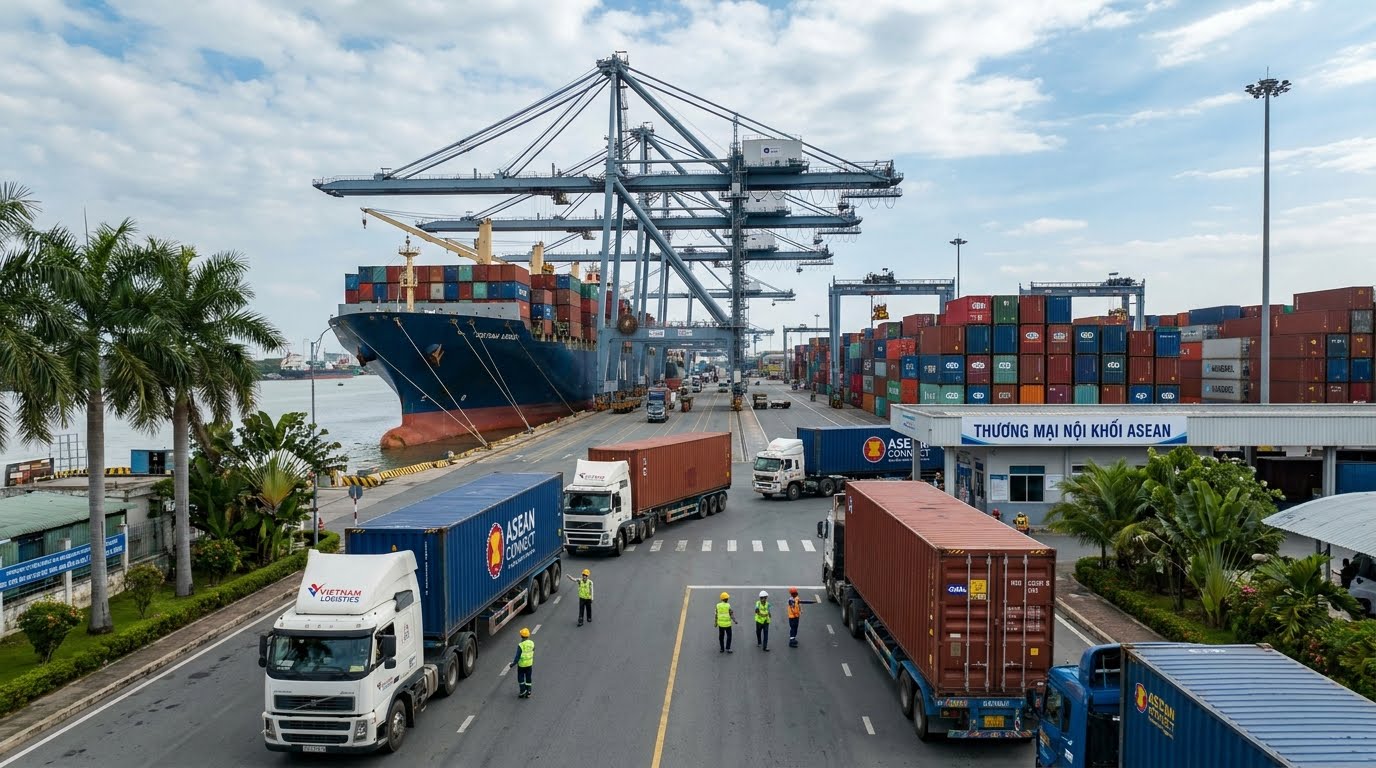 Vận chuyển Việt Nam ASEAN qua cảng biển quốc tế
