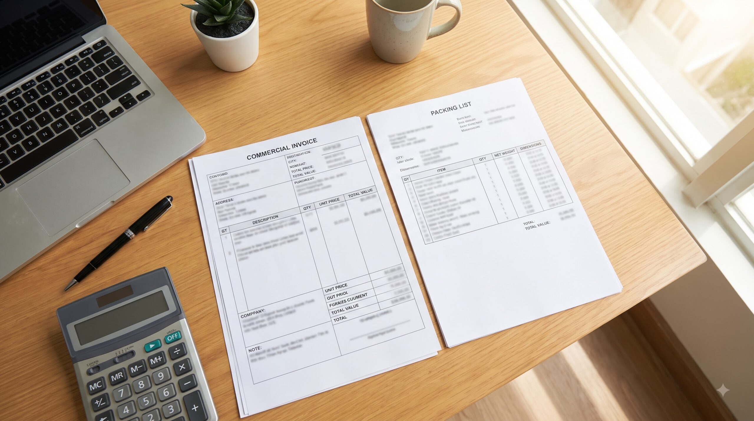 Đối chiếu Commercial Invoice và Packing List