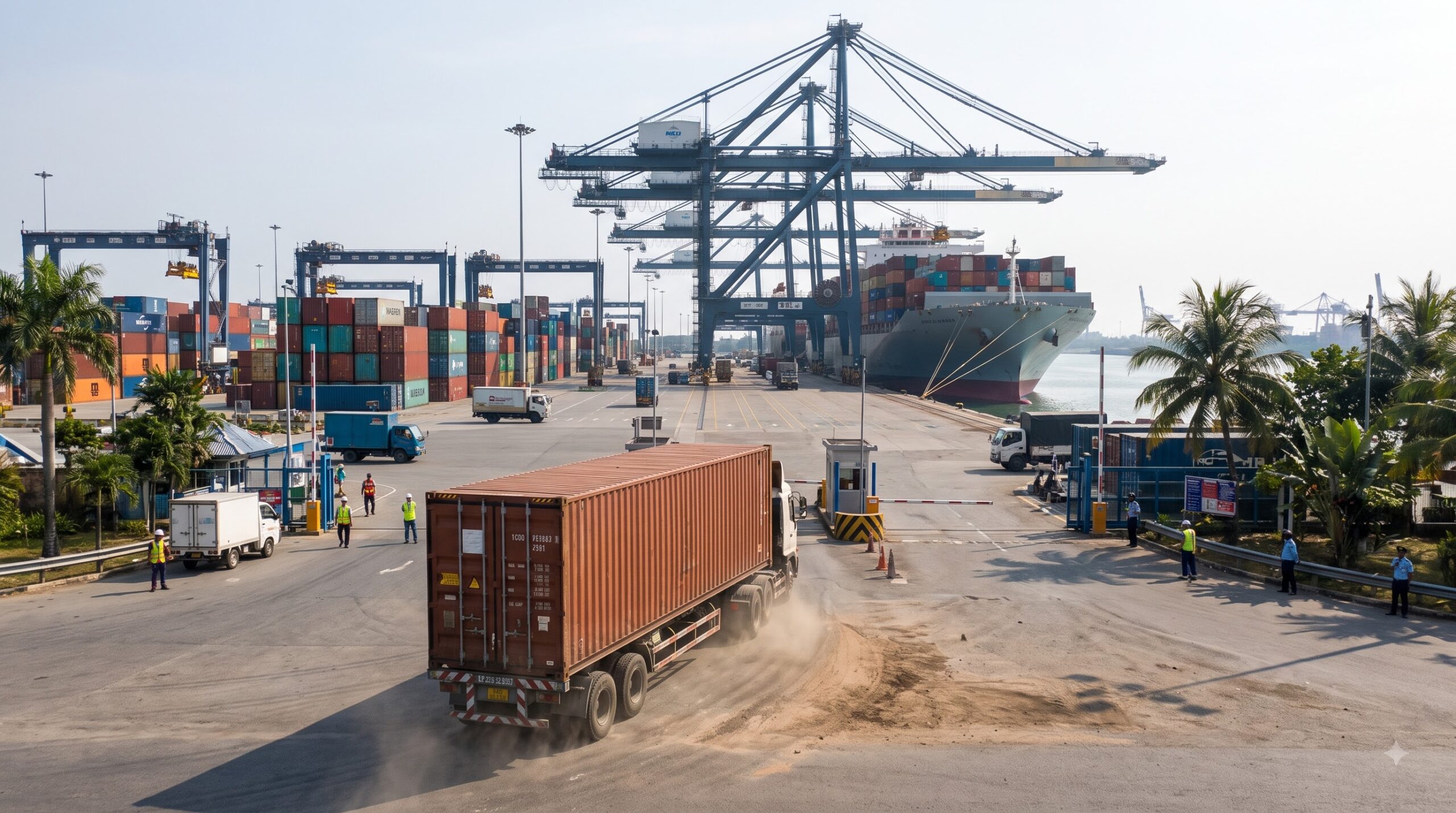 Container được giao tại cảng đích sau khi thực hiện Telex Release